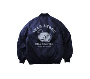 Girls und Panzer das Finale Anglerfish Team MA-1 Jacket Navy M (Anime Toy)