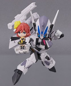 TINY SESSION VF-31F ジークフリード (メッサー・イーレフェルト機) with カナメ・バッカニア (完成品)