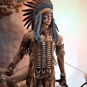 1/6 Action Figure Mohegan Hunter Attire Brown (Fashion Doll)