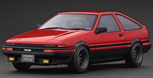 Toyota Sprinter Trueno 3Dr GT Apex (AE86) Red/Black (ミニカー)