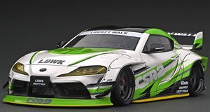 LB-WORKS TOYOTA SUPRA (A90) White/Green (ミニカー)