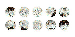 Three Exorcism Siblings Trading Hologram Can Badge (Set of 10) (Anime Toy)