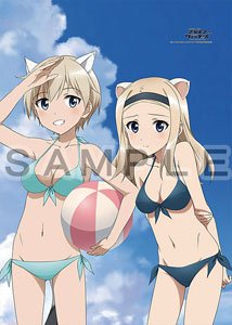 [Brave Witches] [Especially Illustrated] B2 Tapestry (Nipa & Sasha / Swimwear) (Anime Toy)