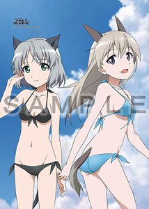 [Brave Witches] [Especially Illustrated] B2 Tapestry (Sanya & Eila / Swimwear) (Anime Toy)