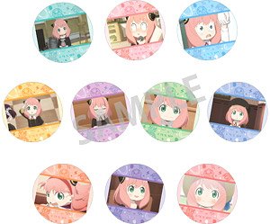 Spy x Family Pick Chara Hologram Can Badge Anya (2) (Set of 10) (Anime Toy)