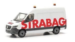(HO) メルセデスベンツ スプリンター `18 ボックスボディハイルーフ `STRABAG` (鉄道模型)