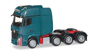 (HO) メルセデスベンツ アクトロス大型リジッドトラクター オーシャンブルー (鉄道模型)