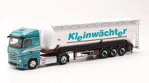 (HO) メルセデスベンツ アクトロス `18 ストリームスペース suction バルクセミトレーラー `Kleinwachter` (鉄道模型)