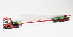 (HO) スカニア CS 20 ハイルーフテレセミトレーラー 風力発電機翼運搬車 `G. Vlastuin Transporte` (鉄道模型)