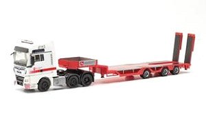 (HO) MAN TGX XXL 6x2 オールラウンダー ローボーイセミトレーラー `Katastrophenschutz Niedersachsen` (鉄道模型)