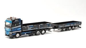 (HO) MAN TGX GM 平床式タンデムトレーラー `HS Schoch` (鉄道模型)