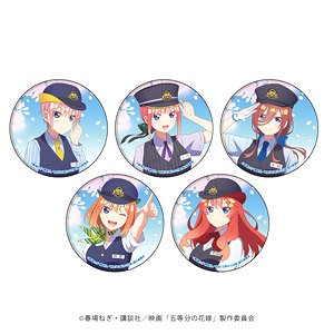 缶バッジ 「映画「五等分の花嫁」」 01 駅員ver. ボックス (描き下ろし) (5個セット) (キャラクターグッズ)