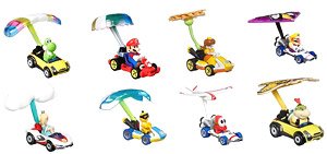 Hot Wheels Mario Kart Glider Assorted 986H (Set of 8) (Toy)