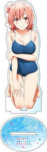 My Teen Romantic Comedy Snafu Climax [Especially Illustrated] School Swimsuit Big Acrylic Stand Yui Yuigahama (Anime Toy)
