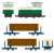 鉄道コレクション ナローゲージ80 猫山森林鉄道 L型ディーゼル機関車(ツートンカラー)・運材車 3両セットA (3両セット) (鉄道模型) その他の画像1