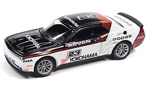 2019 ダッジ チャレンジャー SRT ヘルキャット YOKOHAMA ADVAN ホワイト/ブラック (ミニカー)