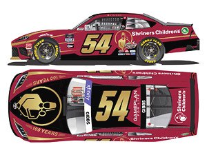 `タイ・ギブス` #54 SHRINERS CHILDREN`S TOYOTA スープラ NASCAR Xfintyシリーズ 2022 【フードオープン】 (ミニカー)