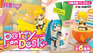 Hatsune Miku Series DesQ P@rty on Desk (Set of 6) (Anime Toy)