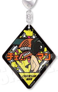 Chainsaw Man Vetcolo Glitter Acrylic Key Ring 07. Chainsaw Man (Anime Toy)