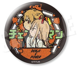 Chainsaw Man Vetcolo Glitter Can Badge 08. Denji & Power (Anime Toy)