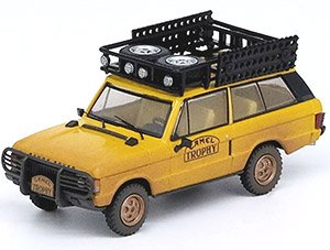 Range Rover クラシック キャメルトロフィー 1982 ウェザリング塗装 ツールボックス(1個)、燃料タンク(4個)付属 (ミニカー)