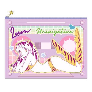 Urusei Yatsura Cassette Pouch Lum A Purple (Anime Toy)