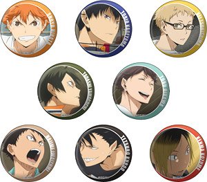ハイキュー!! 百面相缶バッジ (8個セット) (キャラクターグッズ)