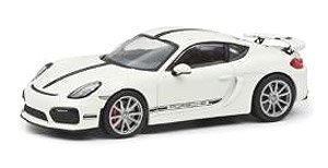 Porsche Cayman GT4 white (ミニカー)
