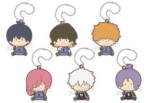 Chubby Chubby Blue Lock Rubber Key Ring (Set of 6) (Anime Toy)
