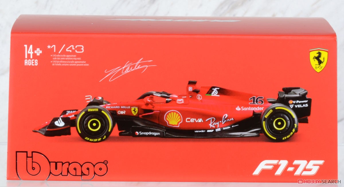 Scuderia Ferrari F1-75 F1-75(2022) No,16 C.Leclerc (with Driver) (Diecast Car) Package1