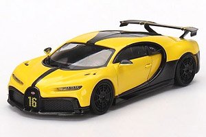 ブガッティ シロン ピュールスポール イエロー ダイキャストモデル (ミニカー)