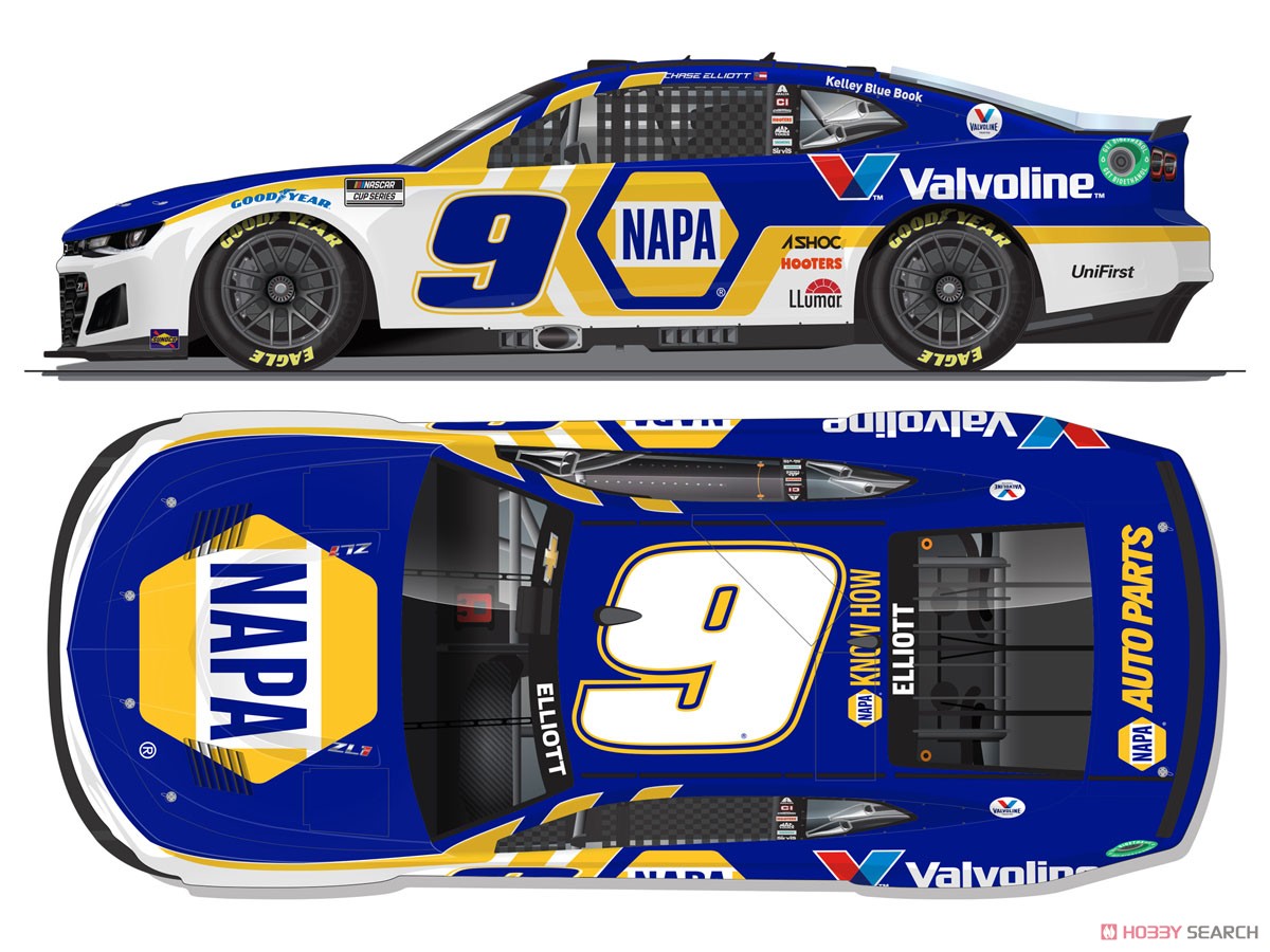 `チェイス・エリオット` #9 NAPA バルボリン シボレー カマロ NASCAR 2022 ネクストジェネレーション (ミニカー) その他の画像1