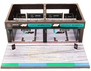Pit Garage Diorama Mercedes-AMG Petronas Formula One Team (ミニカー)