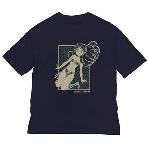 Urusei Yatsura Anime Ver. Urusei Yatsura Lum Big Silhouette T-Shirt Navy L (Anime Toy)