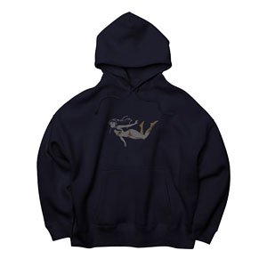 Urusei Yatsura Anime Ver. Urusei Yatsura Lum Big Silhouette Pullover Parka Navy XL (Anime Toy)
