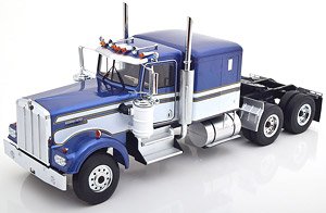 Kenworth W900 bluemetallic / white / golden (ミニカー)