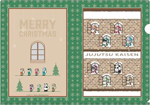 呪術廻戦 ジロリ クリアファイル ～クリスマスver ～ (キャラクターグッズ)