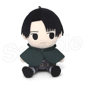 進撃の巨人 きみとふれんずミニ(ぬいぐるみキーホルダー) リヴァイ (キャラクターグッズ)