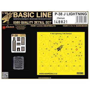 P-38J Lightning - Basic Line (for Tamiya) (Plastic model)
