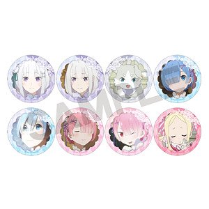 Re:Zero -Starting Life in Another World- Trading Can Badge (Set of 8) (Anime Toy)