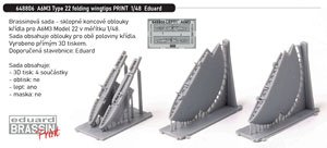 A6M3 零戦22型 折り畳み主翼端 (エデュアルド用) (プラモデル)