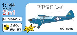 パイパー L-4 「大戦中」 2イン1 (プラモデル)