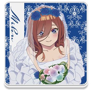 [The Quintessential Quintuplets] Acrylic Coaster M [Miku Nakano Wedding Ver.] (Anime Toy)