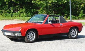 VW-ポルシェ914 1.7 1972 レッド (ミニカー)
