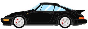 Porsche 911 (964) Turbo S Exclusive Flachbau 1994 Black (Diecast Car)