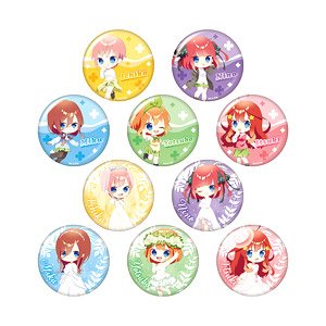 映画「五等分の花嫁」 トレーディングキラキラ缶バッジ (10個セット) (キャラクターグッズ)