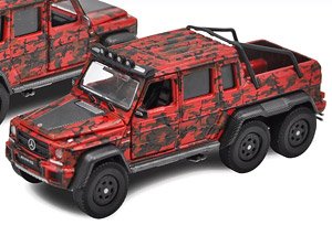 Mercedes-Benz G63 AMG 6X6 Flame Camouflage Red (Diecast Car)