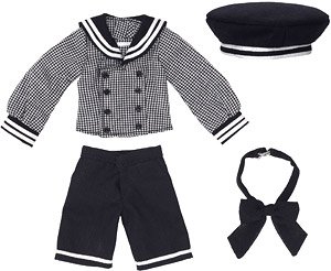 PNXS Gymnasium Sailor Set III (Black x White Check) (Fashion Doll)