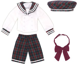 PNXS Gymnasium Sailor Set III (Navy x Red Check) (Fashion Doll)