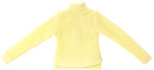 AZO2 Azocan Side Slit Turtleneck Sweater (Yellow) (Fashion Doll)